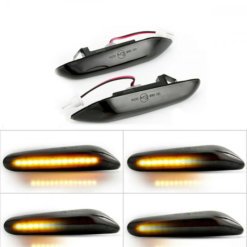 Set 2 Semnalizari Aripa LED Dinamice pentru BMW X1 E84, X3 E83, E60, E90, E91, E92, E93, E81, E82, E88 - Calitate premium