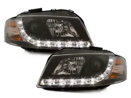 Reducere | Faruri DAYLIGHT Audi A3 8P (2003-2008) Negru