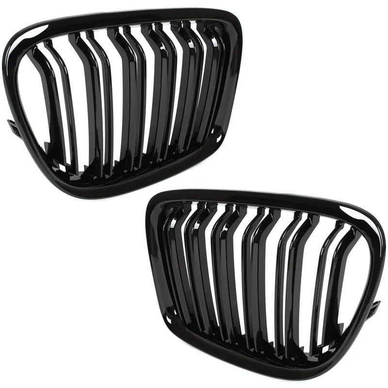 GRILE DUBLE RADIATOAR BMW X1 E84 2009-2015 NEGRU LUCIOS M DESIGN - Preț excelent