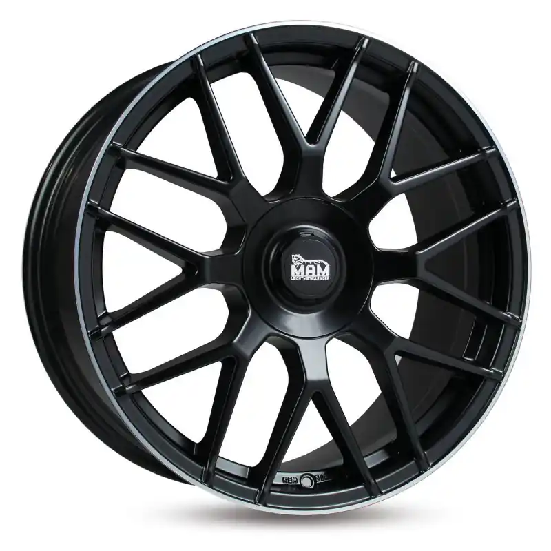 Livrare imediată - MAM Felgen GT1 18, 8, 5, 108, 45, 72.6, MATT BLACK LIP POLISH,