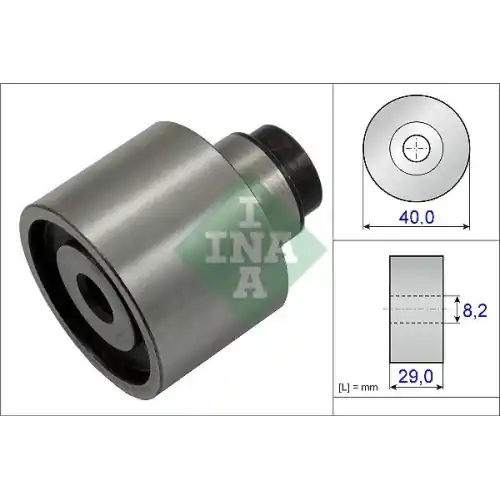 Alegerea clienților | Rola ghidare curea distributie Audi A1 (8X1, 8XK), A3 (8P1); MAN Tge, Tge Sasiu; Seat Alhambra (710, 711); Skoda Fabia II (542), Kamiq (NW4); VW Amarok (2HA, 2HB, S1B, S6B, S7A, S7B) Motor 1.2 TDI, diam. 40 mm, 29 mm, OE 03L109244G (INA-532062310)