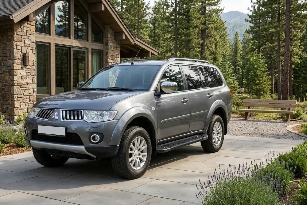 Acum disponibil | Mitsubishi Pajero Sport 2008-2015 Praguri Laterale RedLine Black (2 buc, Aluminiu)