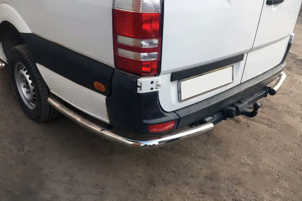Calitate profesională | Mercedes Sprinter W907/W910 2018- Tevi laterale in spatele rotii din spate, unghiulare (2 buc, inox)