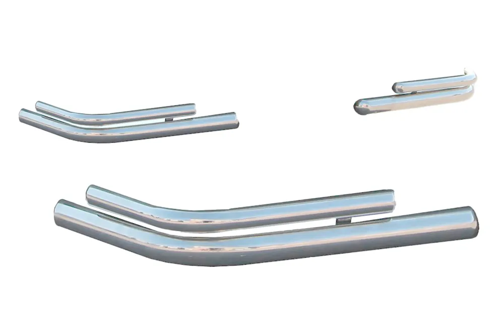Alegerea clienților - Mitsubishi Pajero Wagon IV 2006-2021 Coltare spate duble AK003-double (2 buc, inox)