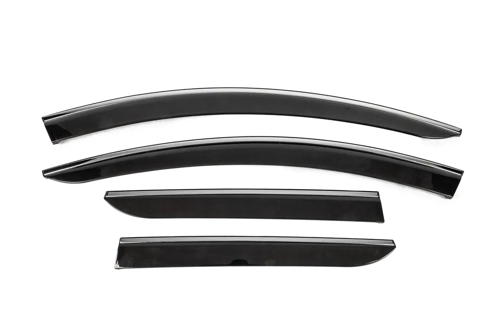 Cantități limitate | Renault Duster 2018-2024 Deflectoare geamuri cu ornament cromat (4 buc, Sunplex Chrome)