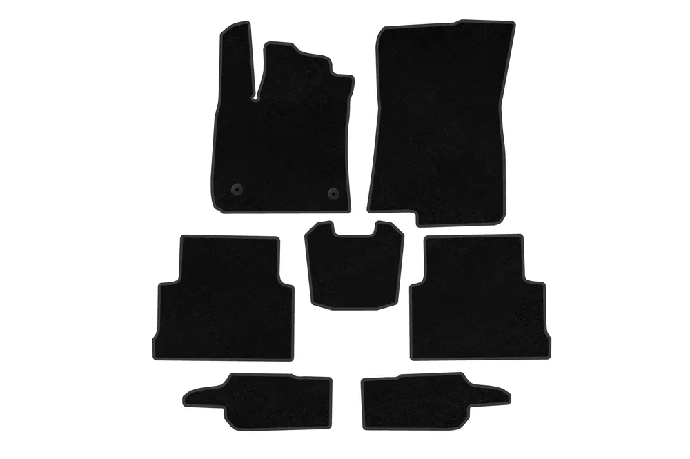 Dacia Jogger 2022- Covorase textile Deluxe (3 randuri, Negru) - Super preț