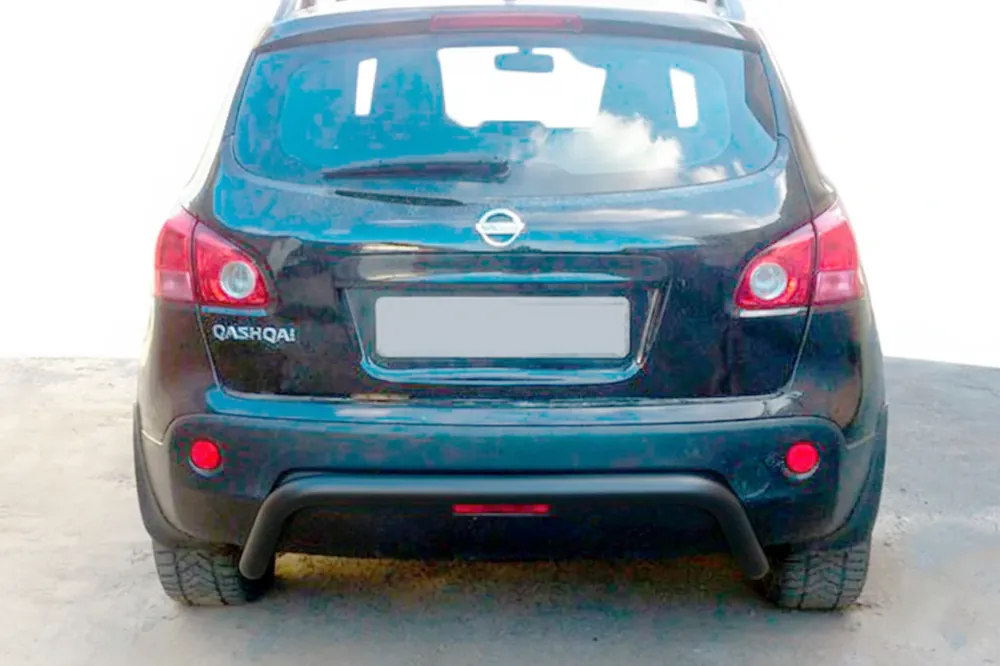 Calitate de top - Nissan Qashqai 2010-2014 Bara Spate AK007 Negru (Otel Inoxidabil)