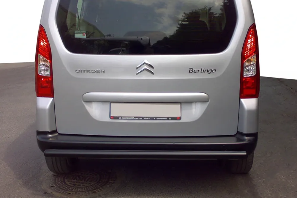 Calitate premium - Citroen Berlingo 2008-2018 Protectie Spate Black (Otel Inoxidabil) 60 mm