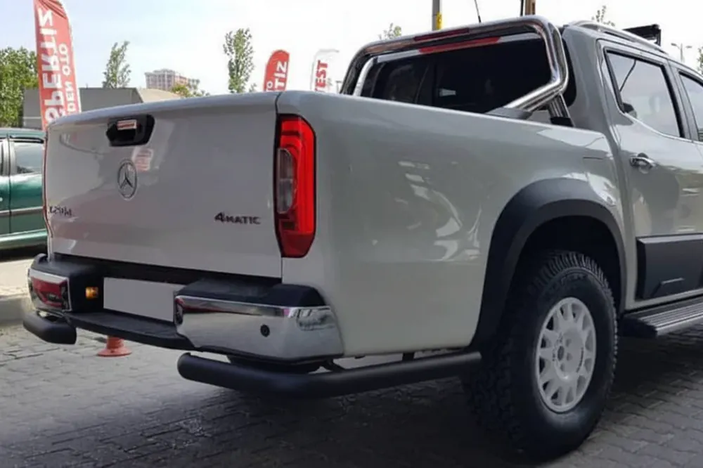 Noutate în catalog - Ford Ranger 2011–2022 Bara de protectie spate AK003 Black (2018-2022, inox)