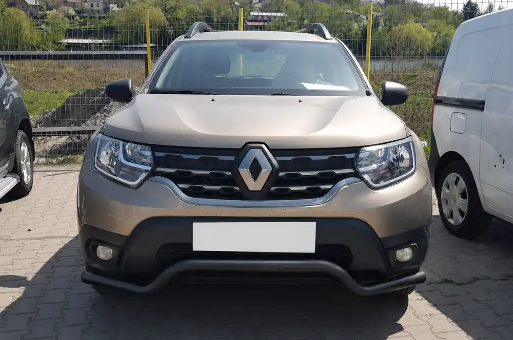 Super preț - Renault Duster 2008–2017 Bara de protectie fata ST012 Black (inox)