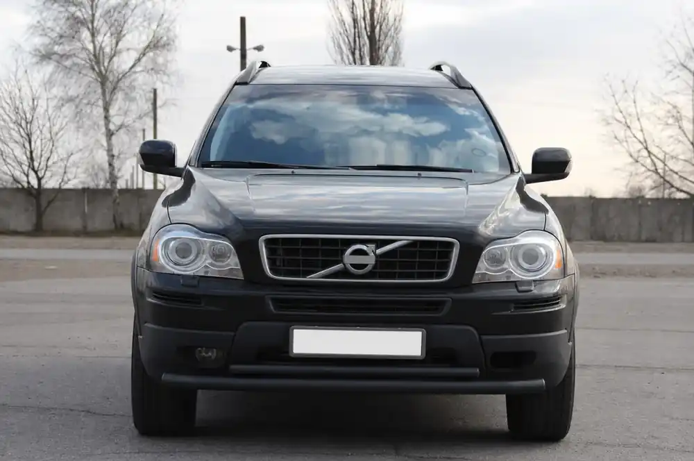 Volvo XC90 2002-2014 Protectie frontala tip bullbar ST014 Black (inox) | Calitate excelentă